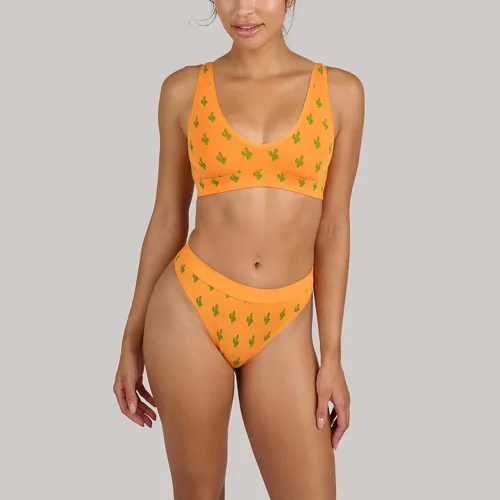 Vista 4 de MeUndies Tanga de algodón elástico para mujer - Bragas cómodas - Tela exclusiva de Tienda