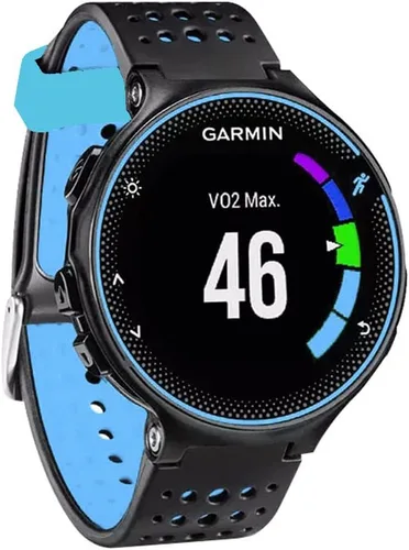 Vista 2 de Threeeggs Correa de reloj deportivo de silicona de repuesto para Forerunner 220 230 235 620 630 735XT Smartwatch Correa de muñeca