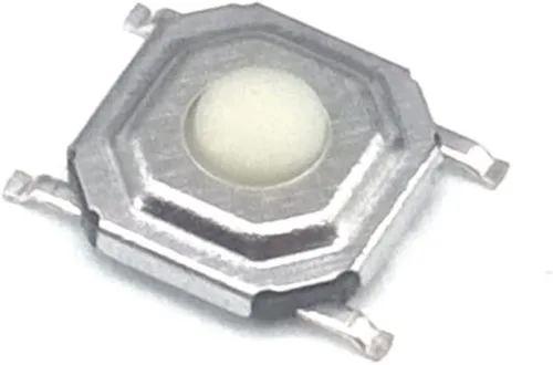 Vista 4 de Tactile Tact Push Button 100 pcs/lot 12V 5.2 * 5.2 * 1.5mm 12V 0.5A 4 Pin SMT Push Button Switch Plastic Tactile Micro Tact Touch Switch Copper