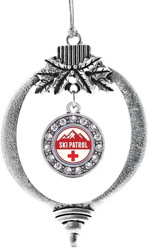 Vista 404 de Inspired Silver - Adorno de cromosoma 21 con dije de círculo de plata con joyas de circonita cúbica
