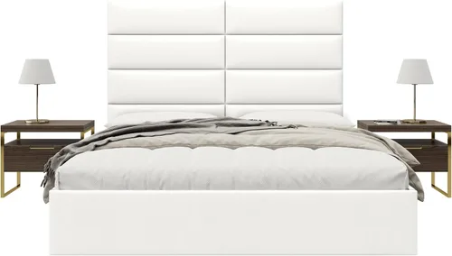Vista 92 de Vänt - Paneles tapizados de cabecera para montar en la pared, diseño Elizabeth, 120 x 46 pulgadas, configuración de 16 paneles individuales