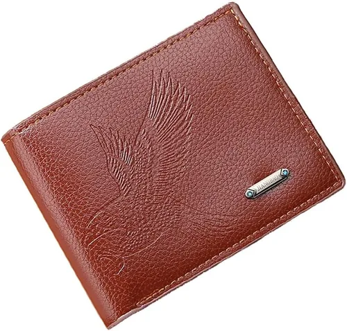 Vista 40 de Cartera delgada para hombre con monedero, cartera minimalista con cremallera, carteras plegables para hombre con tarjetero de crédito, cartera