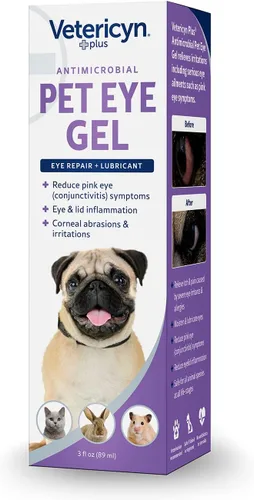 Vista 6 de Vetericyn Plus Pet Eye Gel Alternativa de ungüento para ojos de perros y gatos para lubricar y aliviar irritaciones y abrasiones oculares, reducir