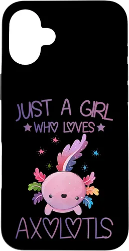 Vista 23 de Just A Girl Who Loves Axolotls Lover Gifts Kawaii Axolotls Case for iPhone 17