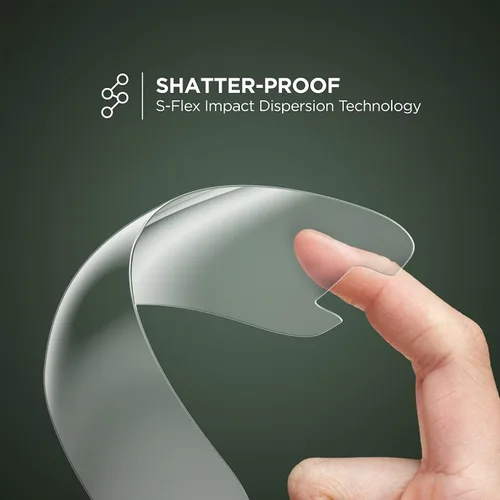Vista 3 de Encased DEFCON-2 - Protector de pantalla diseñado para iPhone 13 (flexible), alternativa de vidrio con tecnología S-Flex inastillable (2021)