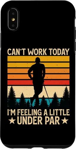 Vista 7 de iPhone X/XS Can't Work Today I'm Feeling A Little Under Par - Funny Golf Case