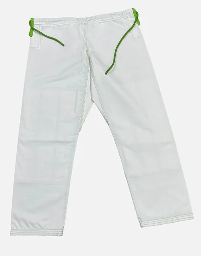 Vista 8 de Bjj Gi Jiu Jitsu Con Puntada Verde Bjj Gi Jiu Jitsu Kimonos Gi 100% Algodón Perl Tejido 450GSM