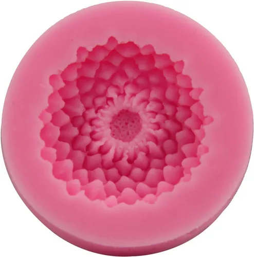Vista 6 de 2 Piezas Pequeño Molde de Girasol de Silicona para Decoración de Fondant, Chocolate, Caramelo, Pastel, Vela, Jabón, Hornear, Pasta de Polímero