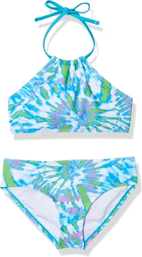 Vista 42 de Kanu Surf Mahina bikini halter de 2 piezas para niñas, traje de baño para playa mahina azul