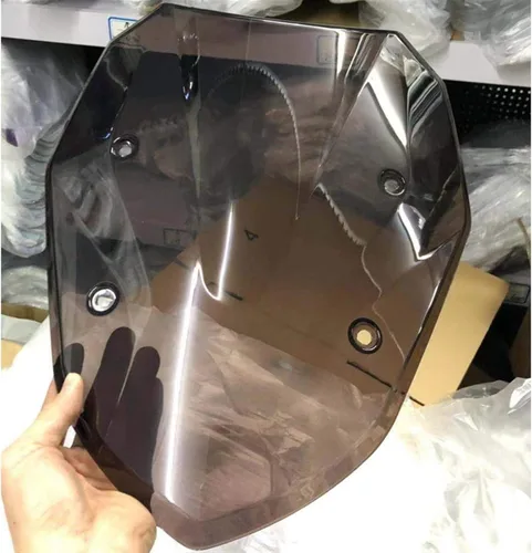 Vista 6 de GLoyer Motorcycle Windshield Windscreen Compatible with BMW S1000XR S 1000 XR K49 2015 2016 2017 2018 2019 Wind Screen Deflectors Windshield Black