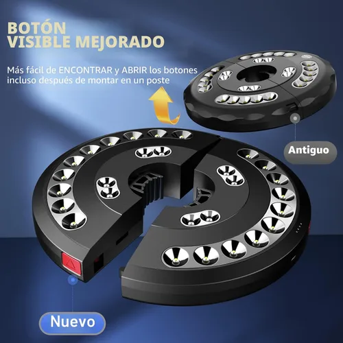 Vista 4 de Eletorot Luces para sombrilla de patio, luces recargables para exteriores para decoración de patio, luces de mesa de patio luz de poste 28 LED, 3 1