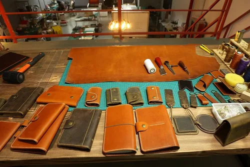 Vista 7 de Distressed Leather Men long walletslim vertical bifold walletPersonalized leather clutch card holder travel wallets -W005LZM