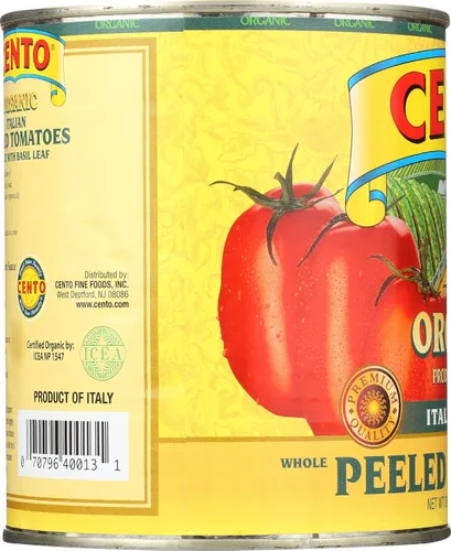 Vista 6 de Cento Foods Tomates enteros orgánicos, 28 OZ