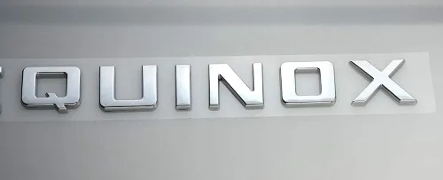Vista 5 de 2 emblemas de letras de equinoccio 3D de repuesto para equinoccio (cromado)