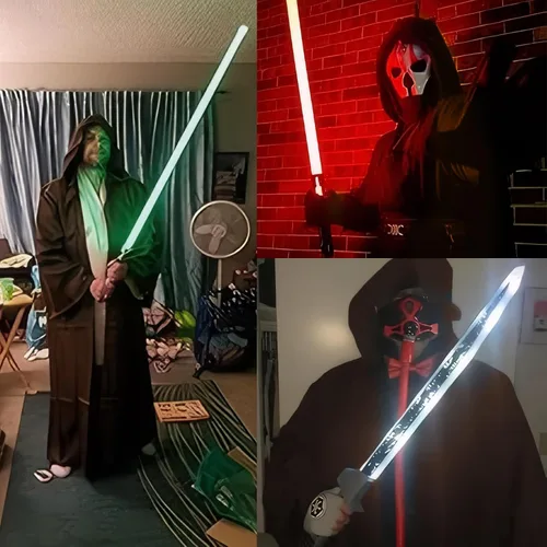 Vista 13 de Men's Cosplay Cloak Robe Costume Halloween Tunic Hooded Uniform