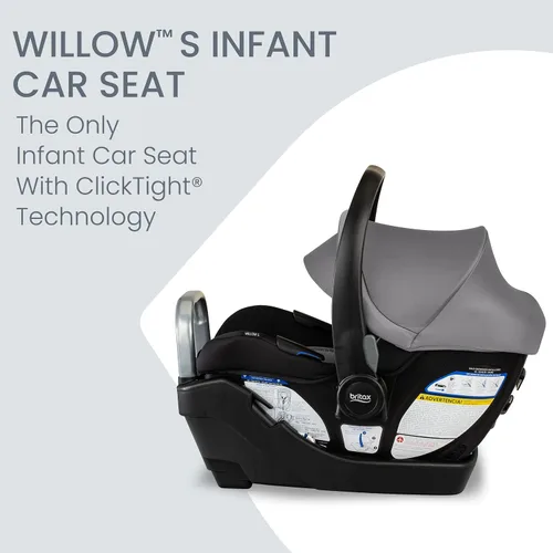 Vista 6 de BOB Gear Wayfinder - Cochecito para correr con doble suspensión independiente, neumáticos llenos de aire y asiento infantil Britax Willow S