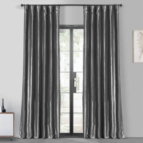 Vista 16 de HPD Half Price Drapes - Cortinas opacas para dormitorio y sala de estar - Cortina opaca de tafetán de seda sintética 127 x 213 cm (1 panel)