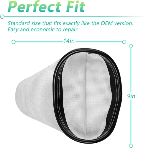 Vista 3 de ANTOBLE Bolsa de tela HEPA 2KE2105000 para Hoover Royal Shoulder Vac Pro Commercial Parts, filtro HEPA mochila limpiador bolsas de vacío compatibles