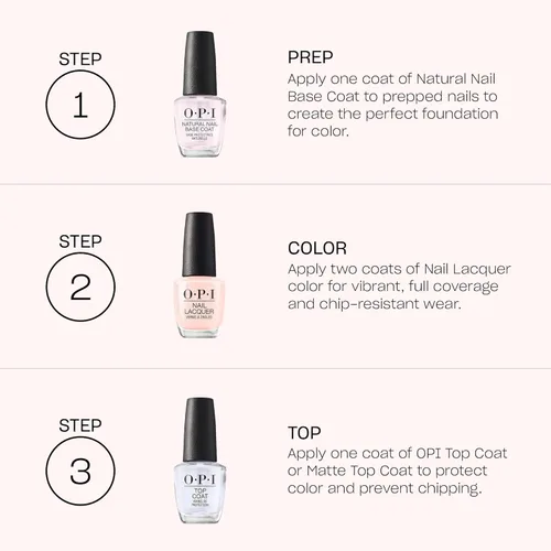 Vista 5 de OPI Nail Lacquer Nail Polish Opaque Bright Red Shimmer Chip Resistant Nail Polish Fast Drying, Streak Free