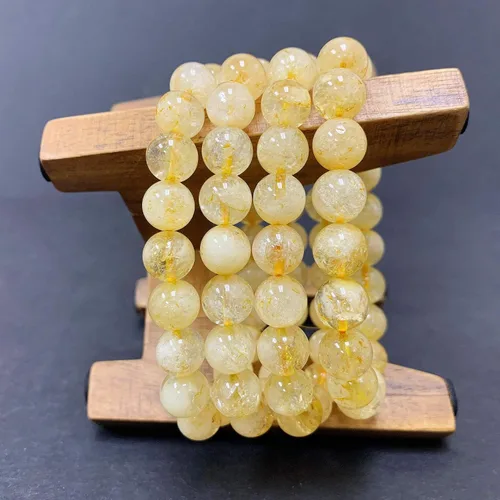 Vista 199 de Gem Avenue Handmade Round Bead Stretch Bracelet Unisex Natural Stone Beaded Jewelry for Men & Women, Elastic Wristband for Daily Wear