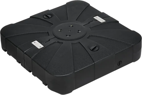 Vista 8 de Simple Deluxe - Base resistente para sombrilla de patio de 20" con soporte de acero, rellenable con agua, para exteriores, césped, jardín, redonda