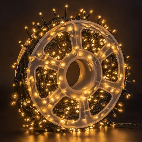 Vista 2 de FUNPENY Guirnalda de luces LED decorativas de Navidad de 164 pies, 500 luces LED de Navidad para interiores y exteriores, 8 modos, impermeable