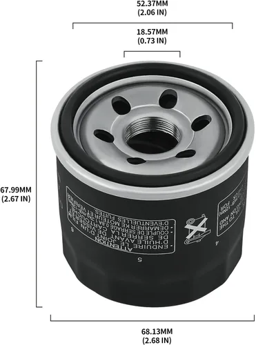 Vista 3 de Road Passion Filtro de aceite para SUZUKI DL650 V-STROM 645 2004-2012 DL650A V-STROM ABS 645 2007-2015