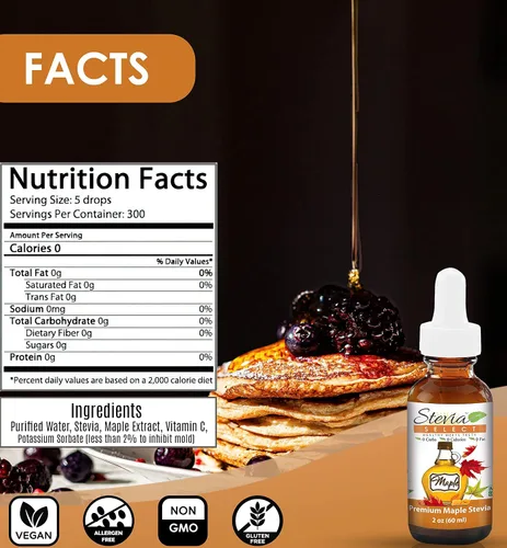 Vista 5 de Stevia Drops Butterscotch, Irish Cream, & Maple Stevia Select Keto Coffee Sugar-Free Stevia Flavors Bundle (3) Pack