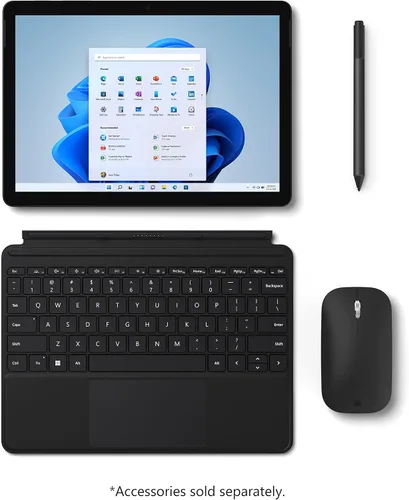 Vista 4 de Microsoft Surface Go 3 - Pantalla táctil de 10,5" - Intel Core i3 - Memoria de 8 GB - SSD de 128 GB - Solo dispositivo - Negro (último modelo)