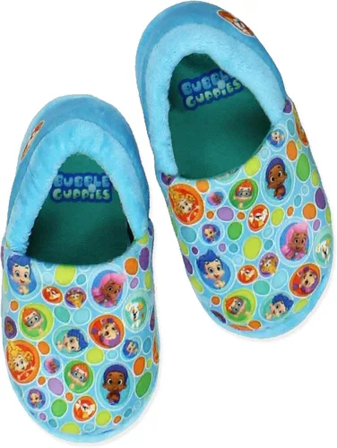 Vista 2 de Bubble Guppies - Zapatillas de felpa para niños pequeños