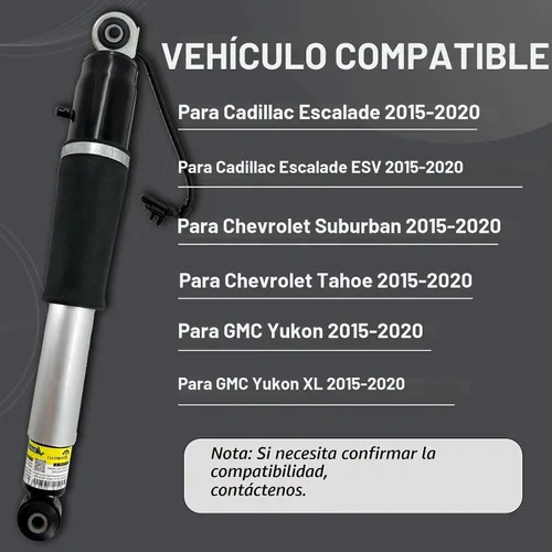 Vista 2 de 84176675 2PCS Amortiguadores de aire traseros para Cadillac Escalade 2015