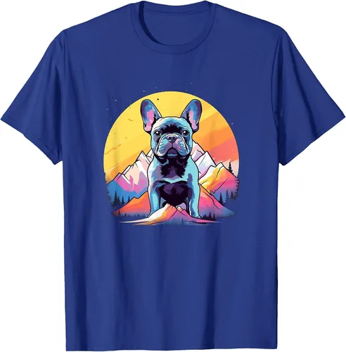Vista 63 de French Bulldog Dog Men Women Kids T-Shirt Asphalt Grey