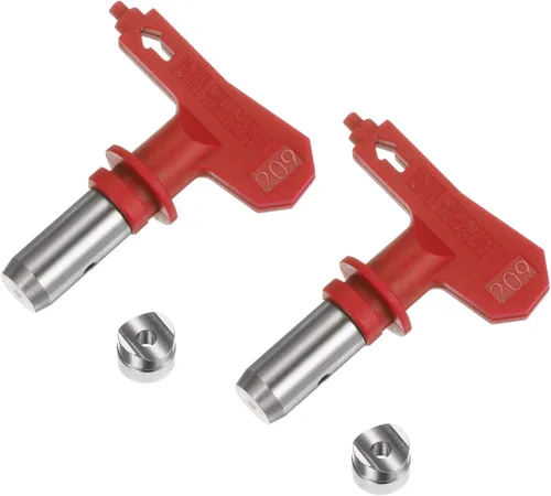 Vista 113 de uxcell 2 puntas de pulverización reversibles para pulverizador sin aire, 109 puntas de boquilla de pulverización de pintura, piezas de máquina