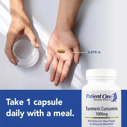 Vista 3 de Curcumina de cúrcuma 1000mg - 60 cápsulas.