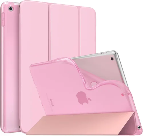 Vista 17 de MoKo Funda compatible con iPad de 9ª/8ª/7ª generación de 10.2 pulgadas (2021/2020/2019), delgada y ligera funda inteligente con protector trasero