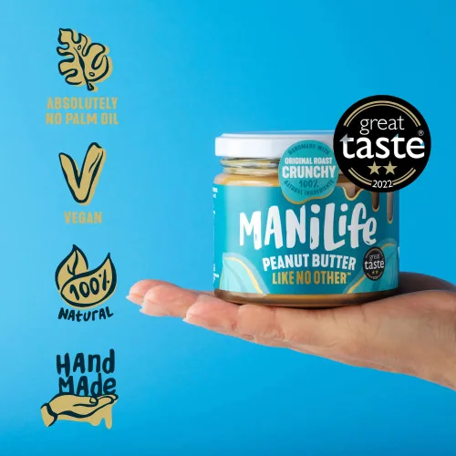 Vista 4 de MANILIFE Mantequilla de maní crujiente original, 295 GR