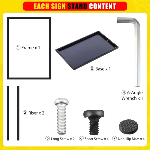 Vista 7 de Blulu Paquete de 2 soportes de póster para exhibición de 24 x 32 pulgadas, soporte para carteles deslizantes de hasta 9.47 libras, soporte de póster