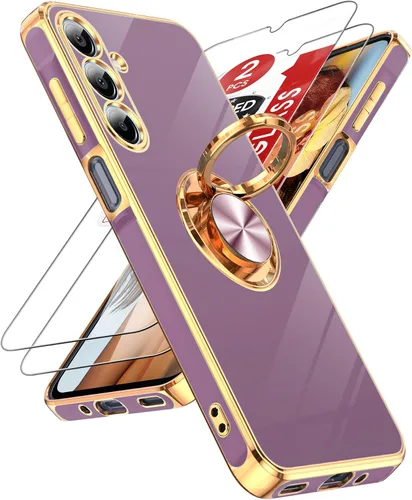 Vista 57 de LeYi Funda para iPhone XR: con Protector de Pantalla de Vidrio Templado [Paquete de 2] Soporte de Anillo Giratorio de 360°, Soporte Magnético