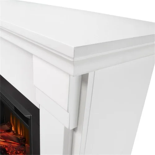 Vista 6 de Real Flame Silverton - Chimenea eléctrica de 48 pulgadas con repisa para sala de estar o dormitorio, inserto de chimenea calentador reemplazable