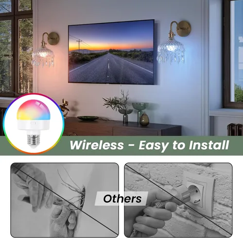 Vista 3 de Apliques de pared inalámbricos vintage que funcionan con pilas, luces de pared de latón antiguo con batería recargable, lámpara de pasillo de lujo