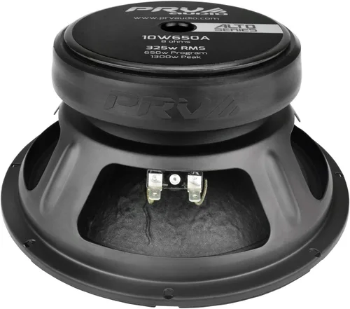 Vista 4 de PRV AUDIO Altavoz woofer de 10 pulgadas 10W650A, potencia de programa de 650 vatios, 8 ohmios, bobina de voz de 2.5 inc, altavoz de altavoz de audio