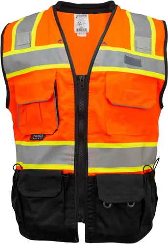 Vista 9 de SU500 Premium Surveyors Clase 2 Chaleco resistente, bolsillos para tableta y acolchado para el cuello