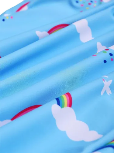 Vista 5 de LIZENS Traje de baño de una pieza para niñas, traje de baño de playa lindo