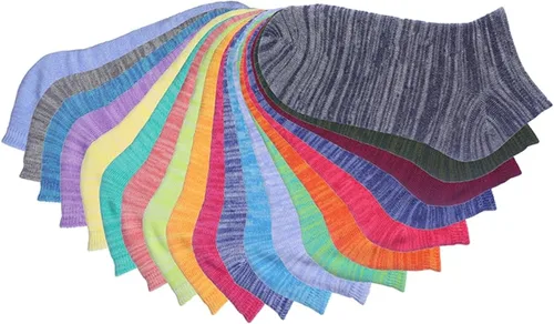 Vista 2 de Tipi Toe Women's 20 Pairs Colorful Patterned Low CutNo Show Socks