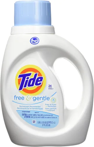 Vista 23 de Tide Free & Gentle - Detergente líquido suave para ropa, 64 cargas