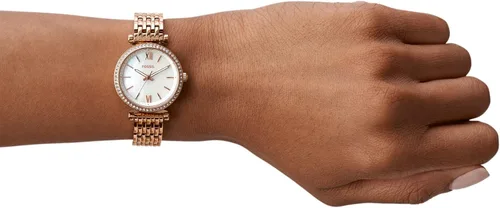 Vista 4 de Fossil Carlie Mini Reloj casual de cuarzo de acero inoxidable para mujer