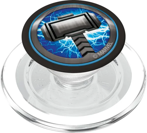 Vista 8 de Marvel Thor Hammer Icon PopSockets - Agarre y soporte para teléfonos y tabletas, Negro