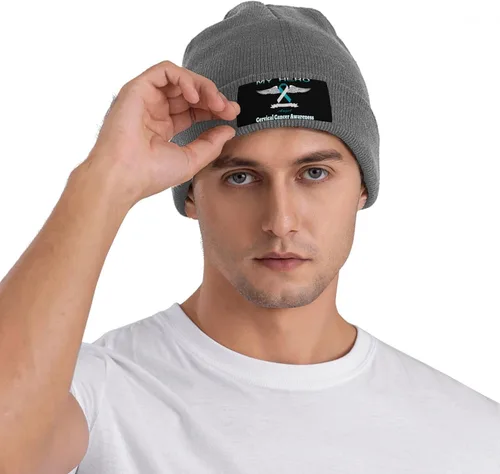 Vista 7 de Beanie Hat Unisex Stretchy Hat Soft Warmth Knit Hat Cap for Men & Women