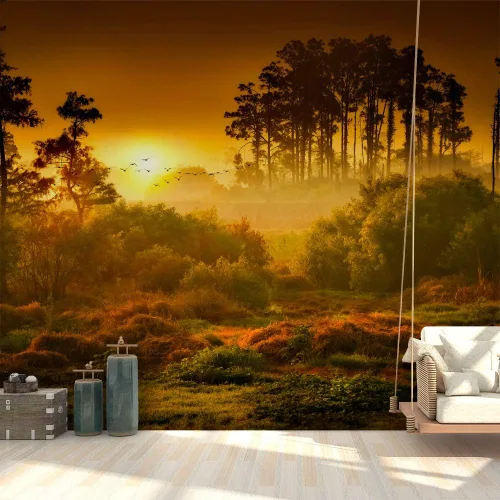 Vista 10 de Papel tapiz Signford para pared, desprendible, diseño de bosque, para dormitorio y sala de estar