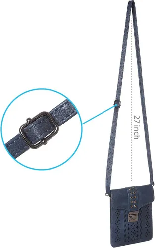 Vista 5 de MINICAT INICAT Women RFID Blocking Small Crossbody Bags Cell Phone Purse Built in Wallet
